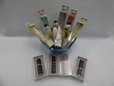 *BASKET CONTAINING COSMETICS ECT