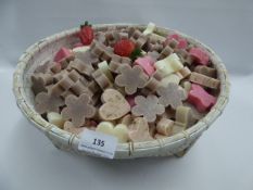 *BASKET CONTAINING SCENTED SOAPS