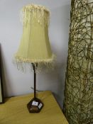 Bronzed Table Lamp with Shade