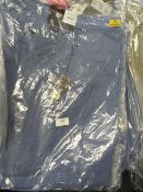 *7 Pairs of Oakman Blue Shorts in Various Sizes