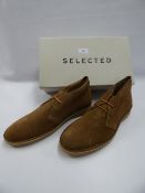 *Pair of Tan Suede Boots Size 8