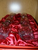 Set of 6 Cut Glass Tumblers