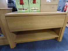 *Occasional Table with Drawer in Light Oak Finish