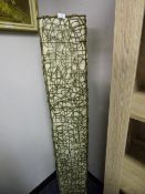 Rattan and Calico Floor Standing Lamp - No Fittings