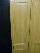 *Single Door Wardrobe in Oak Finish