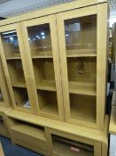 *Light Oak Display Unit and Media Unit in Light Oak Finish