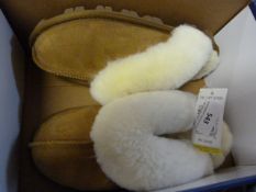 *Pair of Sheep Skin Slippers Size 4