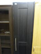 *Single Door Wardrobe in Black Ash Finish