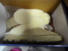 *Pair of Ladys Sheepskin Slippers Size 4