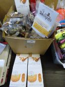 *Mixed Box containing Assorted Nuts - Snacks - Popcorn etc