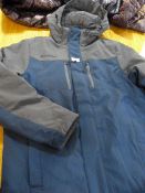 *Boys Zero Exposure Ski Jacket Blue & Grey Size Medium