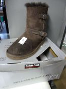 *Pair of Lady's Sheepskin  Boots  Size 3