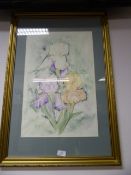 Original Water Colour by Penny Settle Depicting Flowers
