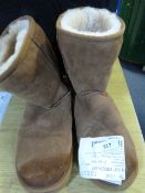 *Pair of UGG Style Sheep Skin Lady's Boots Size 6