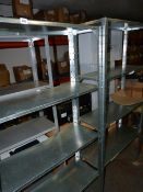 *2 Bays of Adjustable Galvanised Shelving