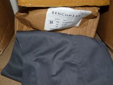 *10 Pairs of Bench Mark T30 Elephant Grey Working Trousers Size 50 Tall
