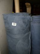 1 Roll of Self Patterned Blue Upholstery Fabric