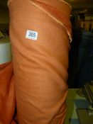 1 Roll of Orange Faux Suede Upholstery Fabric