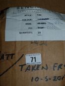 *Box containing 20 Pairs of Bench Mark T26 Bottle Green Size 34 Regular Working Trousers