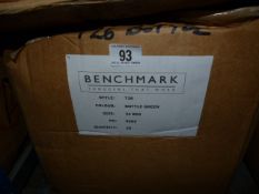 *Box containing 20 Pairs of Bench Mark Bottle Green Size 34 Regular Working Trousers