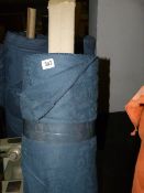 1 Roll of Self Patterned Blue Upholstery Fabric