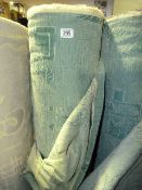 1 Roll of Green Self Patterned Upholstery Fabric