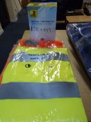 *Pair of Hi-Viz Trousers and Hi-Viz Jacket and Disposable Respirators