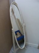 *Bevelled Glass Cheval Mirror