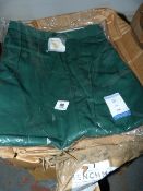 *Box containing 20 Pairs of Bench Mark Bottle Green Size 36 Regular Work Trousers