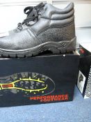 *Pair of Performance Footwear Black Working Boots Size 10