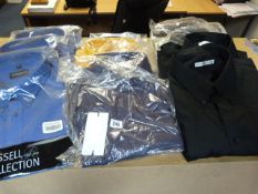 *14 Assorted Dress Shirts - Long and Short Sleeved