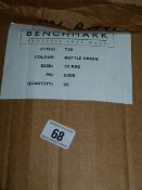 *Box containing 20 Pairs of Bench Mark Bottle Green Working Trousers Size 32 Regular