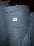 1 Roll of Self Patterned Blue Upholstery Fabric