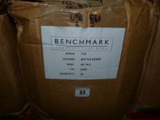 *Box containing 20 Pairs of Bench Mark T26 Bottle Green Size 40 Tall Working Trousers