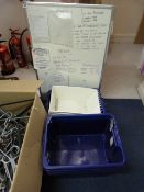 *Storage Boxes and Dry Wipe Notice Board etc