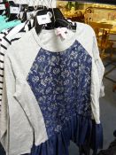 *3 x Girls Navy & Grey Dress Top & Pants Aged 5