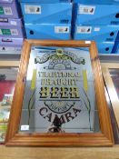Pub Mirror - Traditional Draught Beer