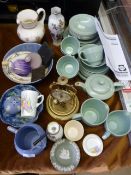 Vintage Green Tea Ware - Jugs - Vases - Bowls & Wedgwood etc