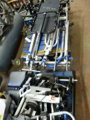 3 Pallets containing Home Gym Equipment  - Training Benches - Free Weights etc