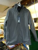 *Dark Grey Gent's Weather Proof Hooded Coat