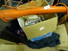 Box containing Assorted Computer Software - Electric Strimmer - Hydraulic Hose etc