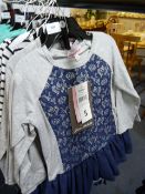 *3 x Girls Navy Dress Top & Pants Aged 5