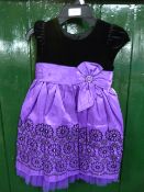 *Girls Dress Purple & Black Size 4