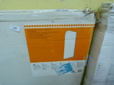 *Matt Silver Effect Half Framed Bath Screen