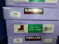 *Kirkland Sheepskin Boots - Chocolate Size 1