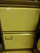 2 Drawer Foolscap Filing Cabinet - Coffee & Cream