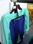 *3 x Green Tops & Blue Pants Aged 8