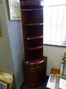 Pair of Mahogany Corner Cabinets