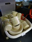 Floral Patterned Tea Set and Fruit Bowls