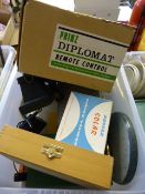 Box containing Vintage Slide Projector - Cameras and Accessories